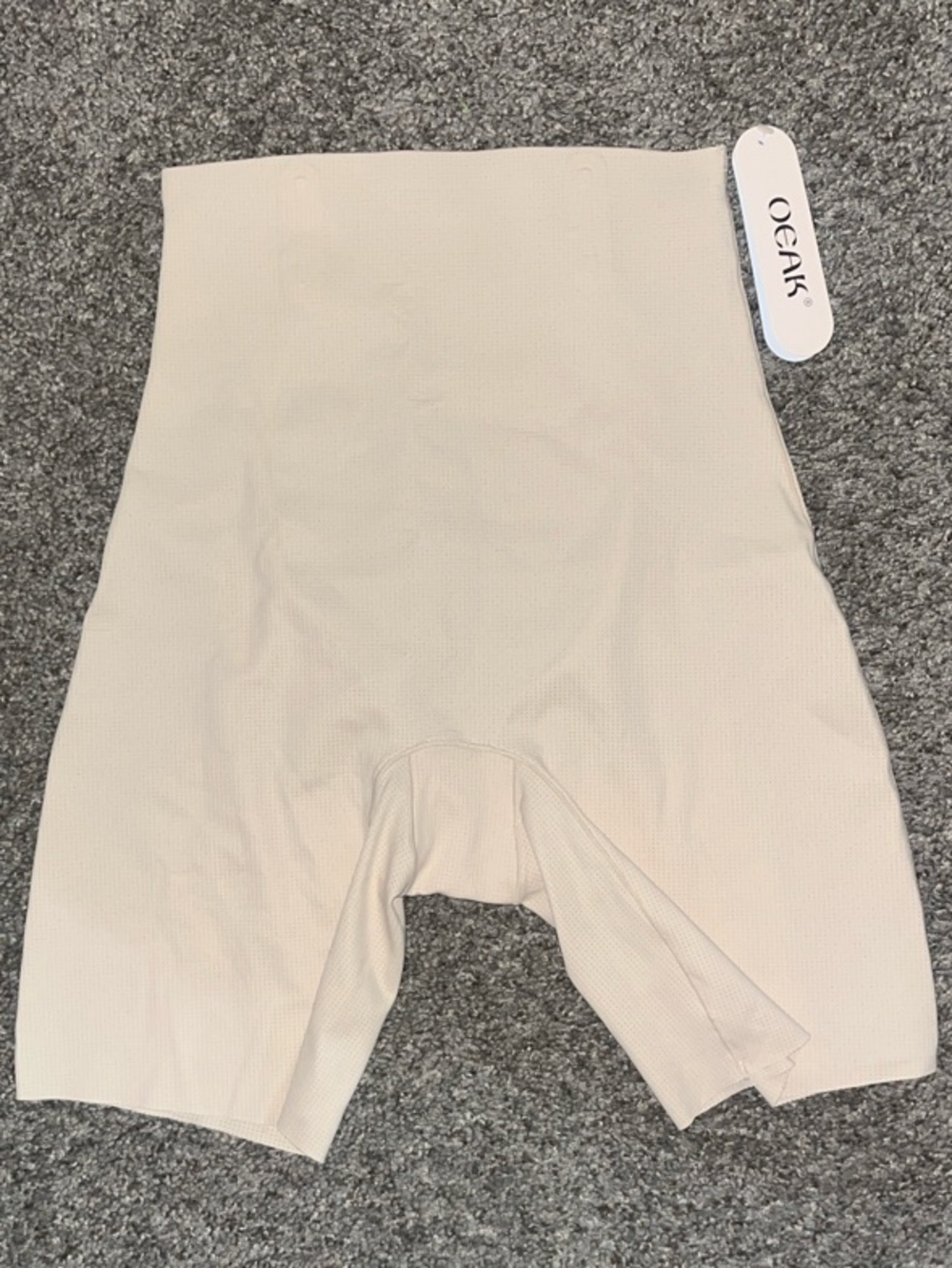 OEAK High-Waist Cream Shaping Shorts — Lightweight Seamless Control
